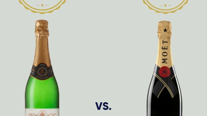 Odd Bird Blanc de Blancs Sparkling White Vs Moët & Chandon Brut Impérial - Craftzero
