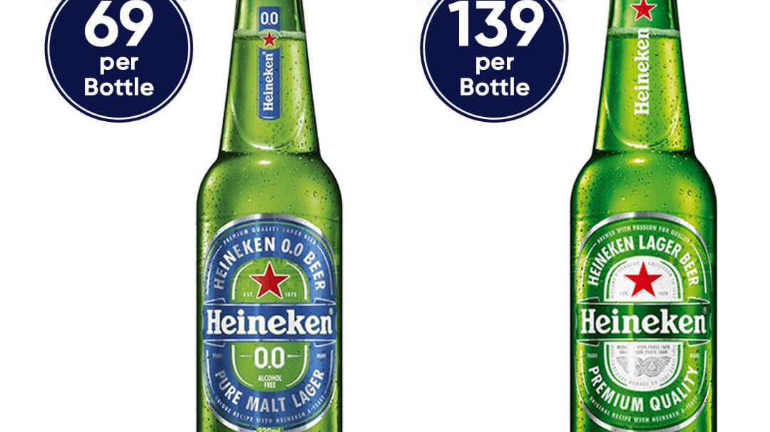 Going head to head with alcohol - Heineken 0.0 Vs Heineken 5% - Craftzero