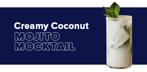 Creamy Coconut Mojito Mocktail - Craftzero