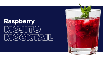 Raspberry Mojito Mocktail - Craftzero