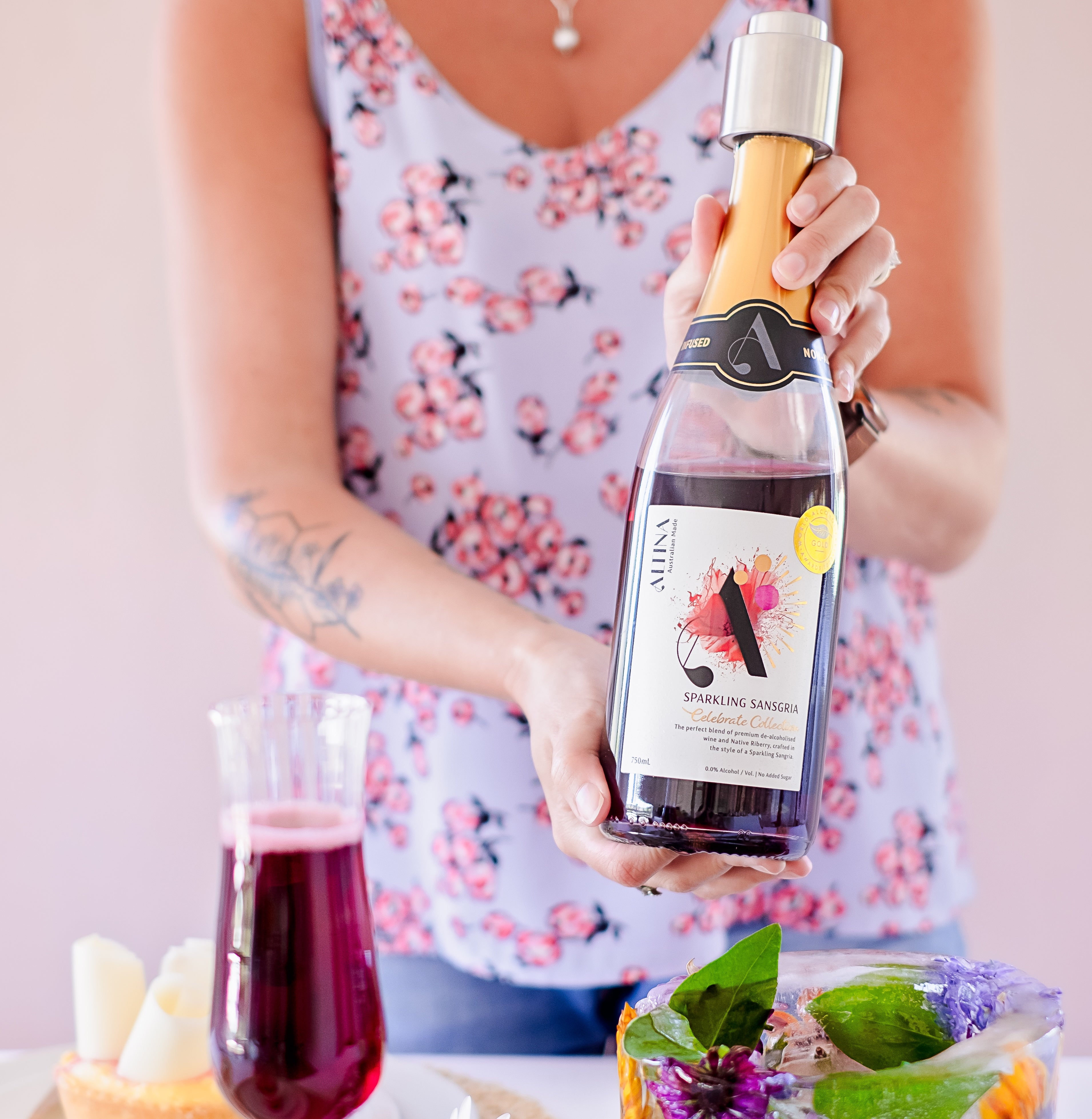 Altina Sparkling Sansgria Non-Alcoholic 750mL - Altina Drinks - Craftzero