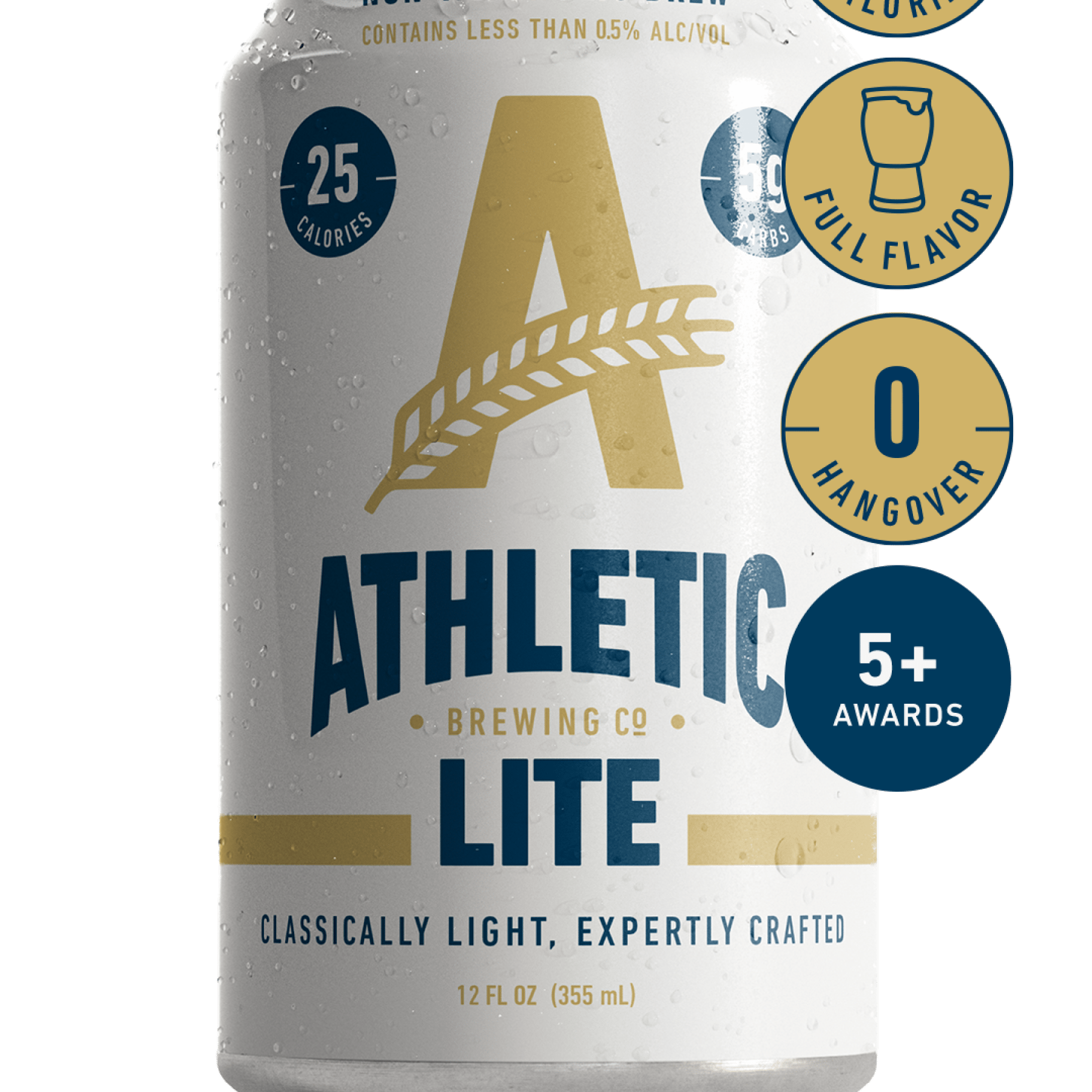Athletic Brewing Lite Lager 355mL | Athletic Brewing Co. | Craftzero