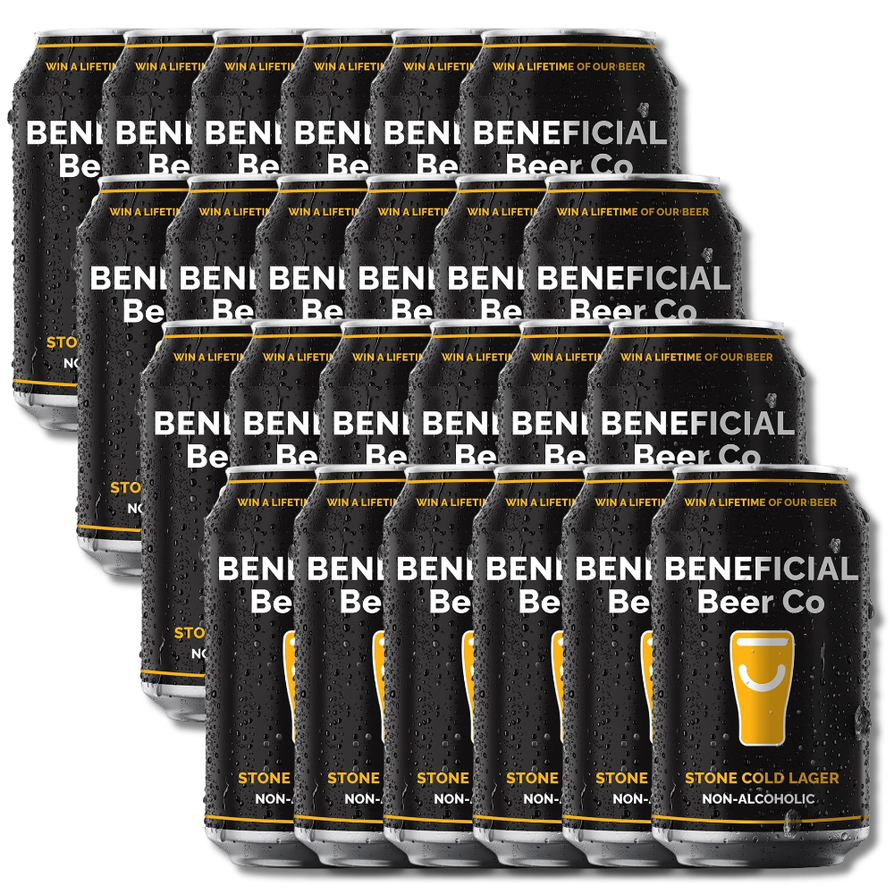 Beneficial Beer Stone Cold Lager Alc-Free 375ml