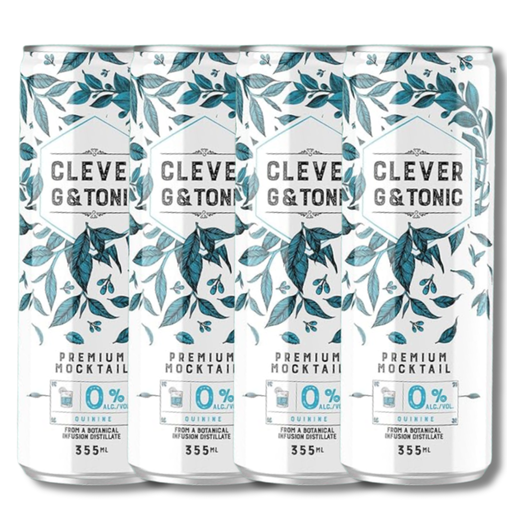 Clever Mocktails Non Alcoholic Gin & Tonic 355ml
