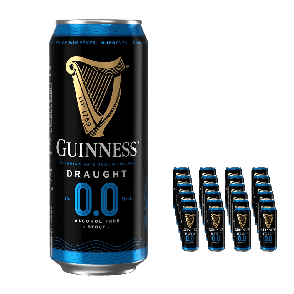 Guinness Draught 0.0 Non-Alcoholic Stout 440mL - Guinness - Craftzero
