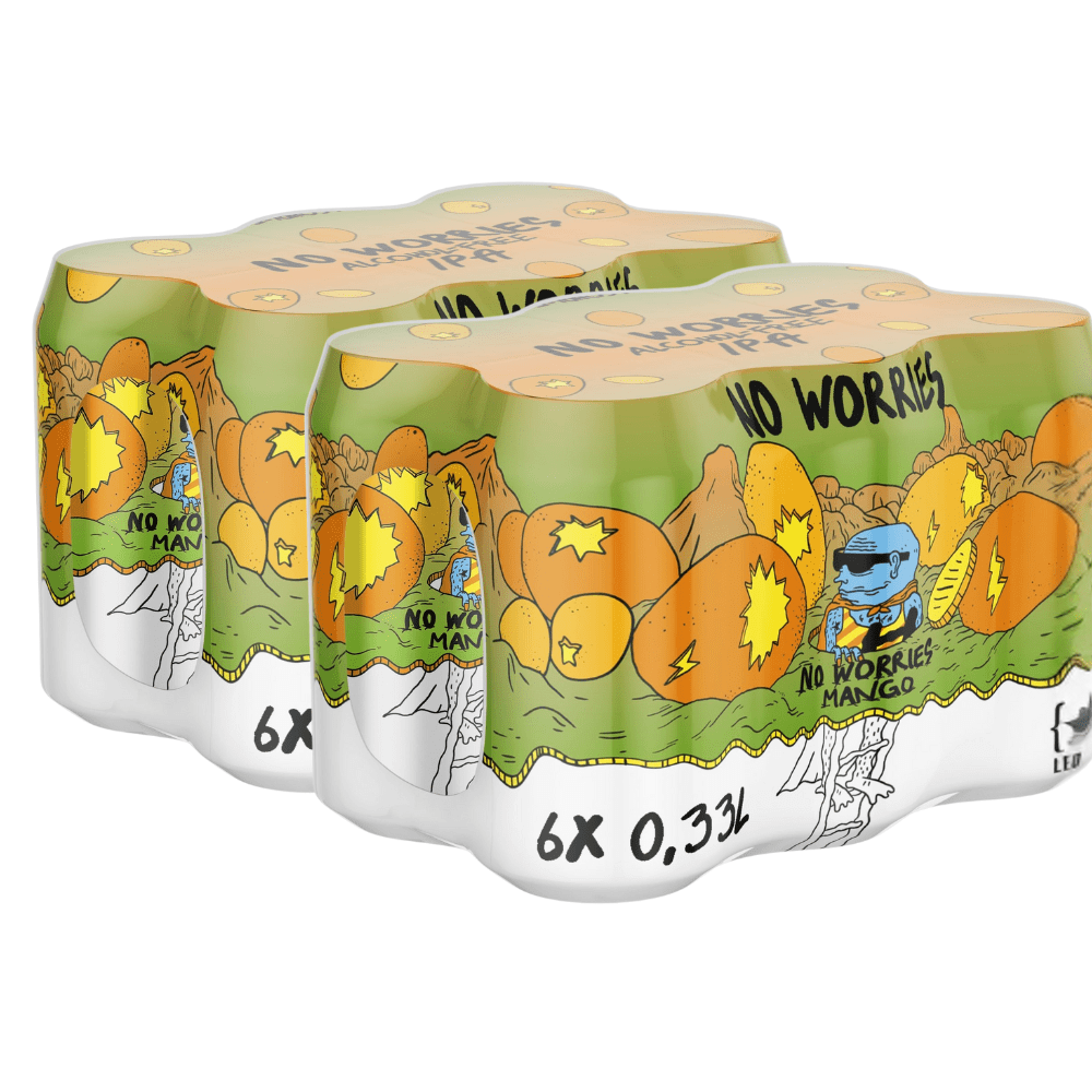 Lervig No Worries Alcohol-Free Beer Mango IPA 330ml - Lervig - Craftzero