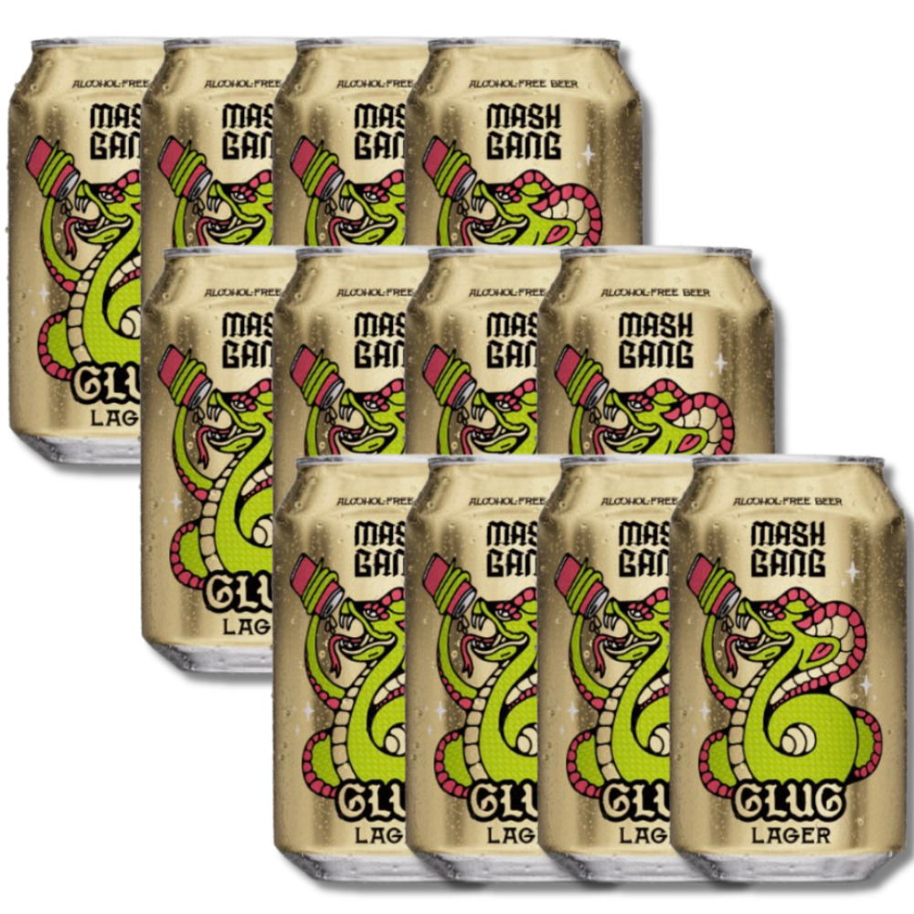 Mash Gang Glug Non-Alcoholic Cerveza Lager 440ml - Mash Gang - Craftzero