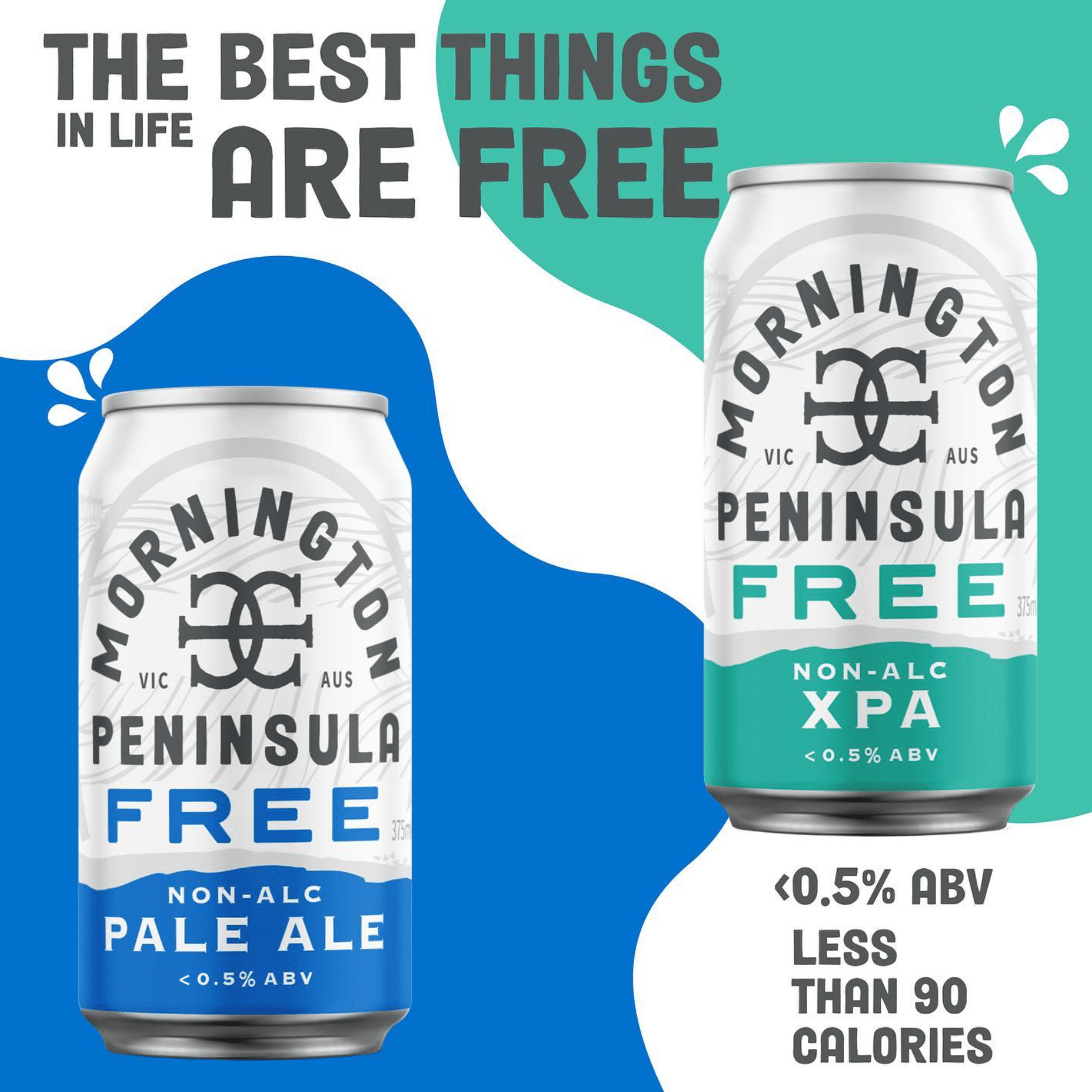 Mornington Free Duo Bundle: Non-Alc XPA & Pale Ale (12 Cans) - Mornington Brewery - Craftzero