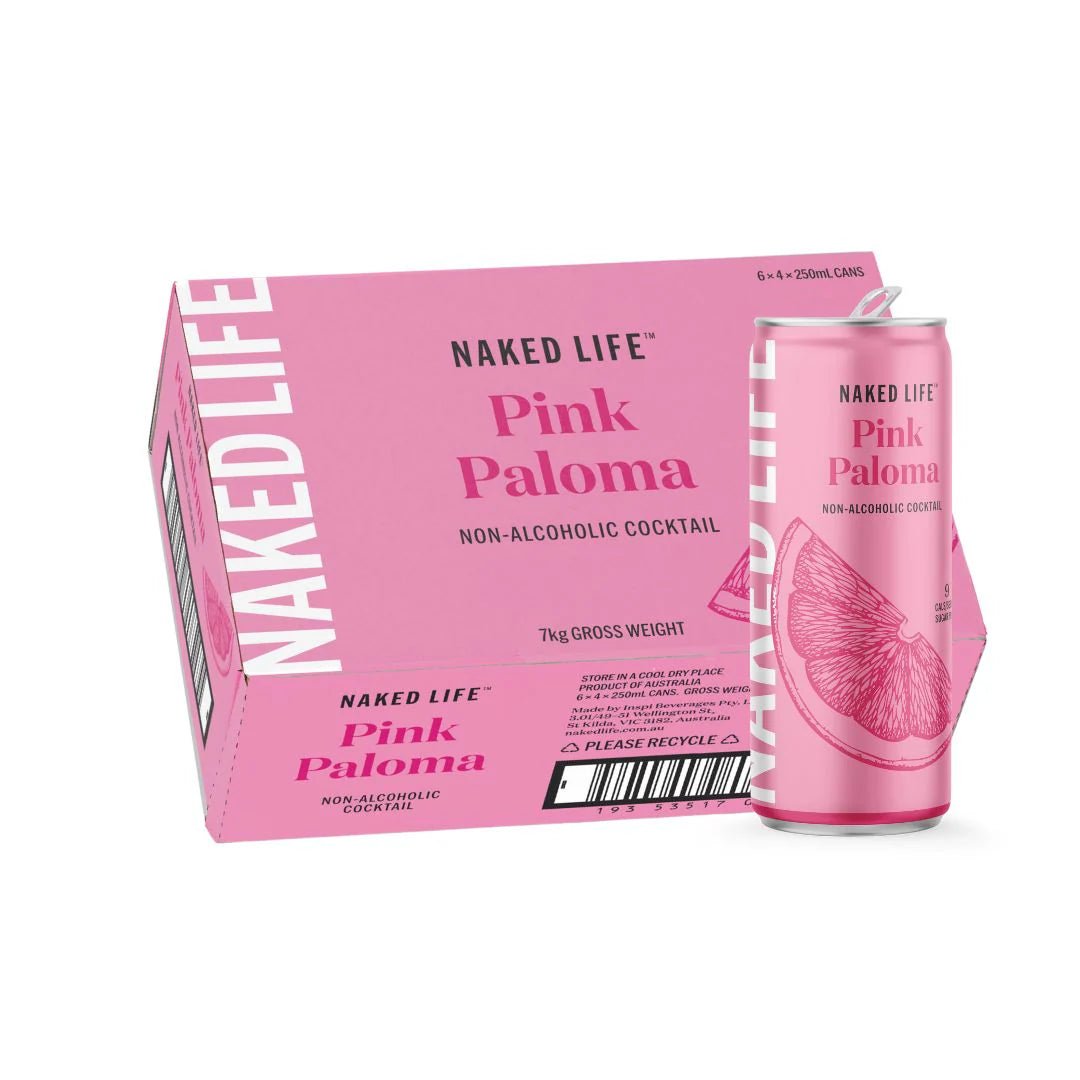 Naked Life Non - Alcoholic Pink Paloma 250mL | Naked Life | Craftzero
