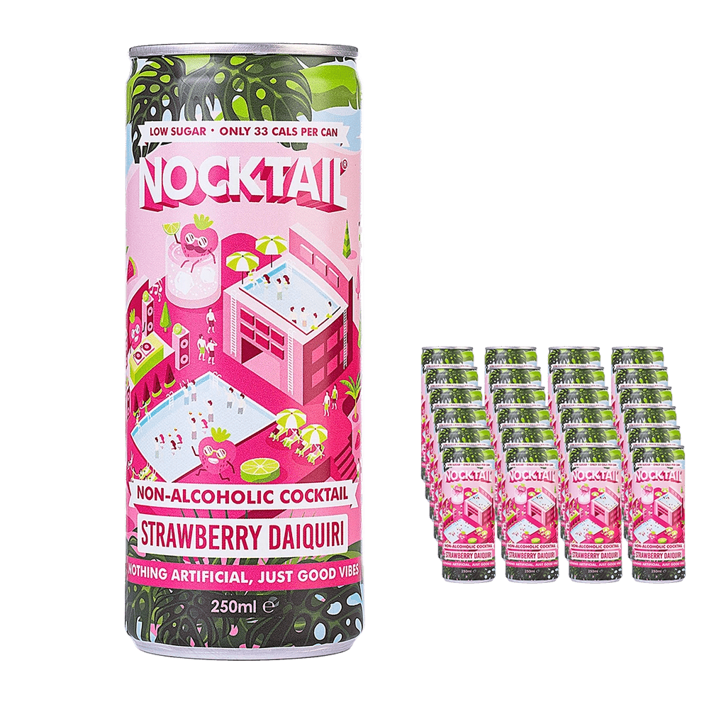 Nocktail Strawberry Daiquiri Premixed Mocktail 250mL - Nocktail - Craftzero