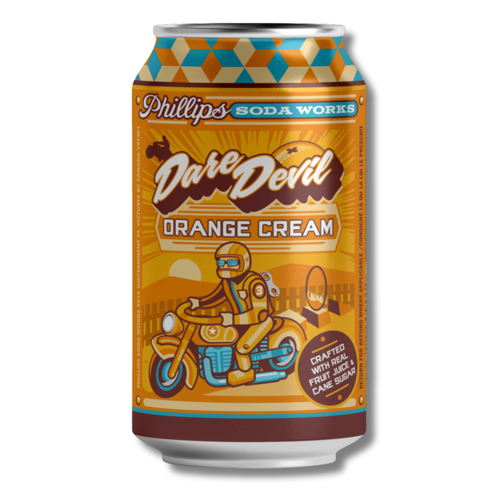 Phillips Soda Works Dare Devil Orange Cream 355ml - Phillips Soda Works - Craftzero