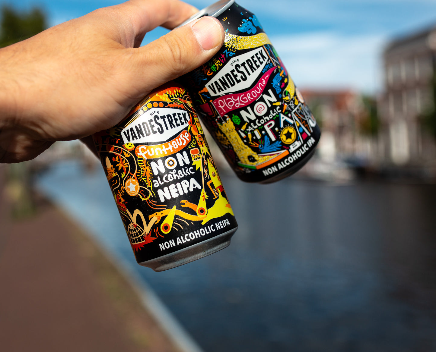 Vandestreek Non-Alcoholic Beer Trio Experience | Playground, NEIPA, & Grapefruit (12 Pack)