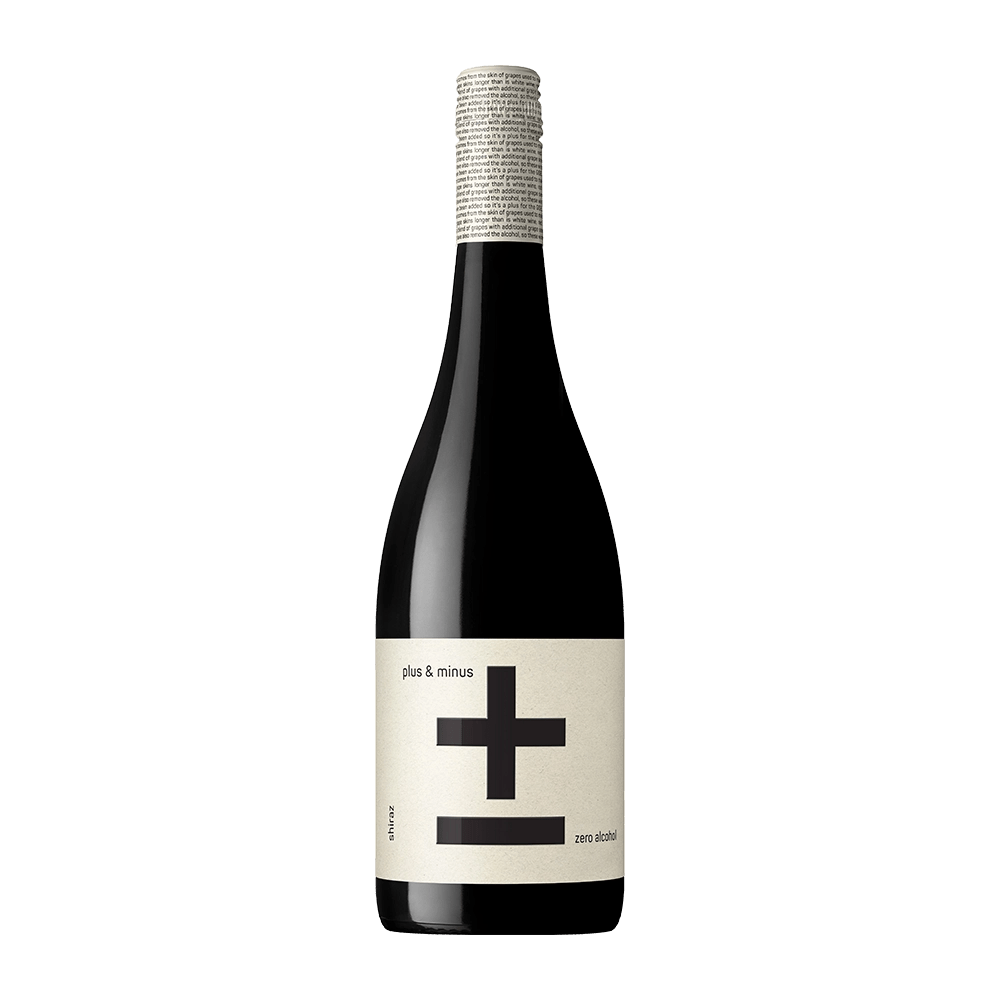 Plus & Minus Alcohol-Free Shiraz 750ml - Plus & Minus Wines - Craftzero