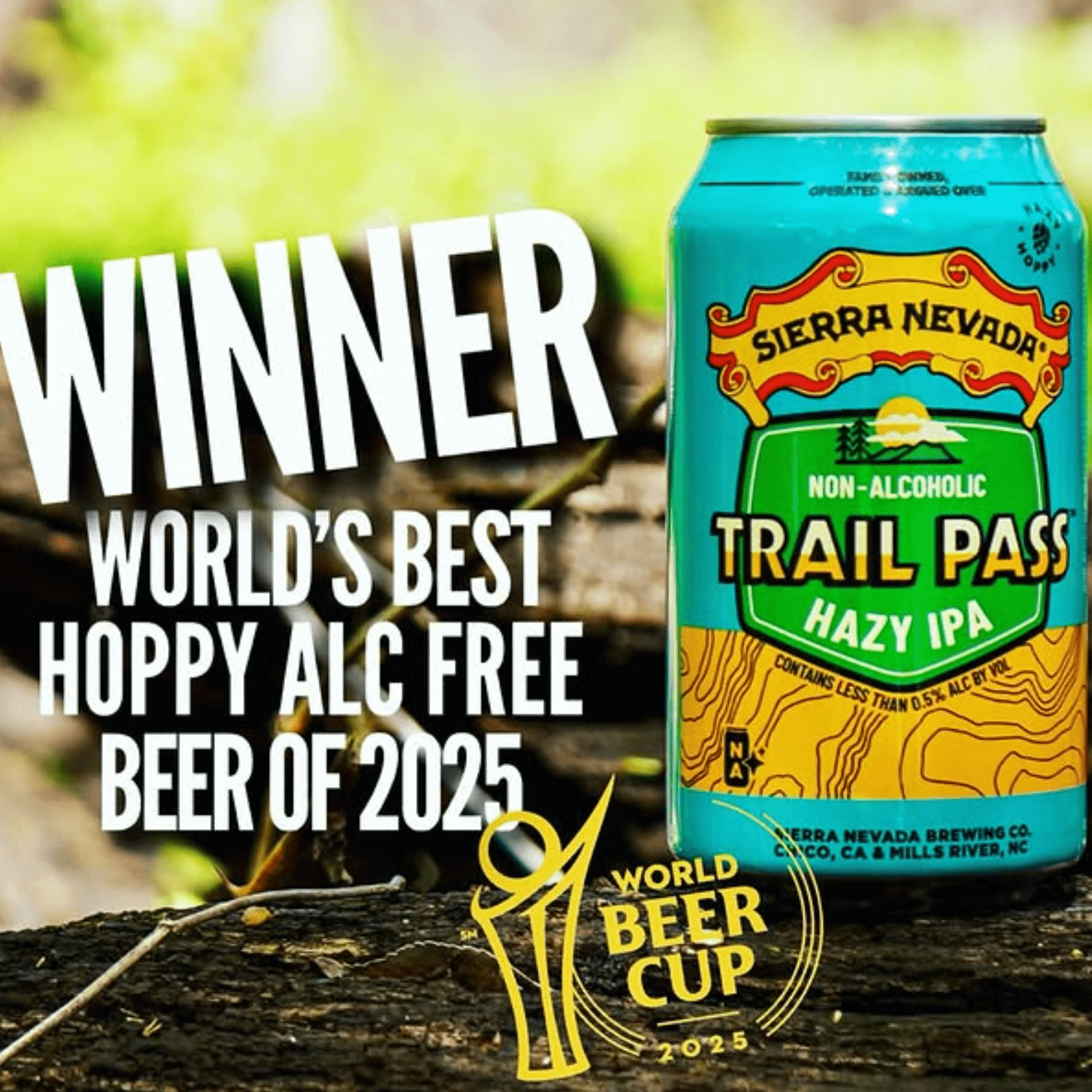 Sierra Nevada Trail Pass Non - Alcoholic Hazy IPA 355ml | Sierra Nevada | Craftzero