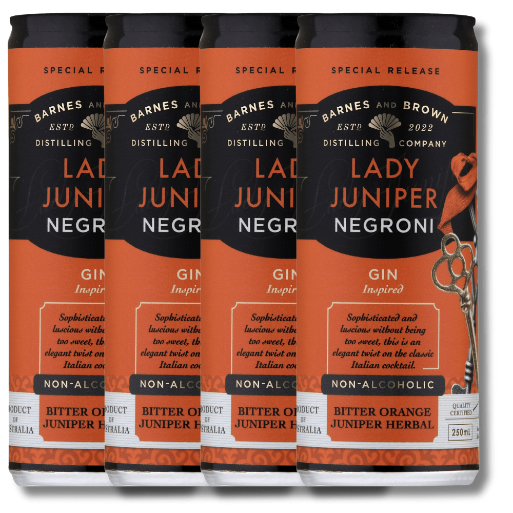 Barnes and Brown Non Alcoholic Lady Juniper Negroni (Gin Inspired) RTD 250ml | Barnes & Brown | Craftzero