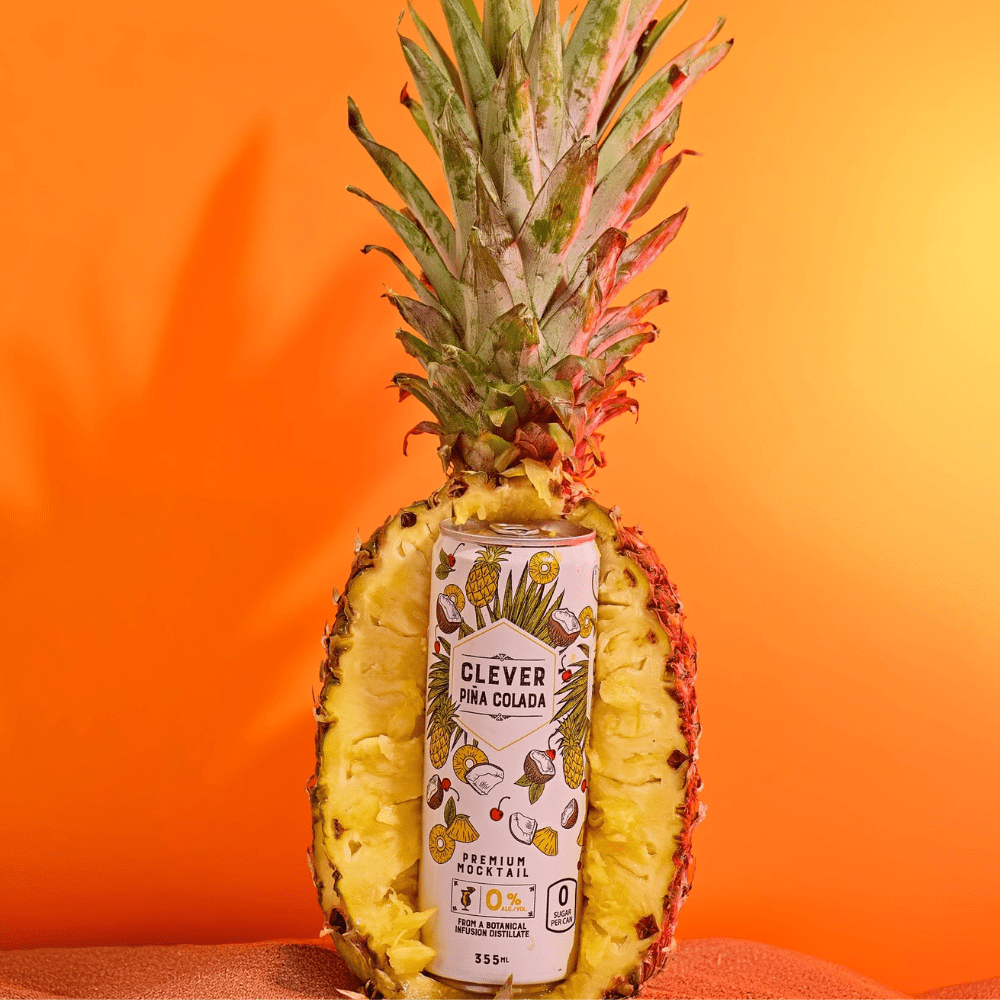 Clever Mocktails Non Alcoholic Pina Colada Zero Sugar 355ml | Clever Mocktails | Craftzero