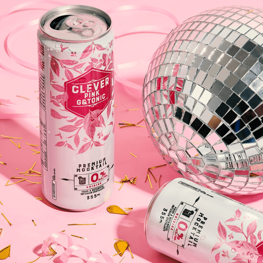 Clever Mocktails Non Alcoholic Pink Gin & Tonic 355ml | Clever Mocktails | Craftzero