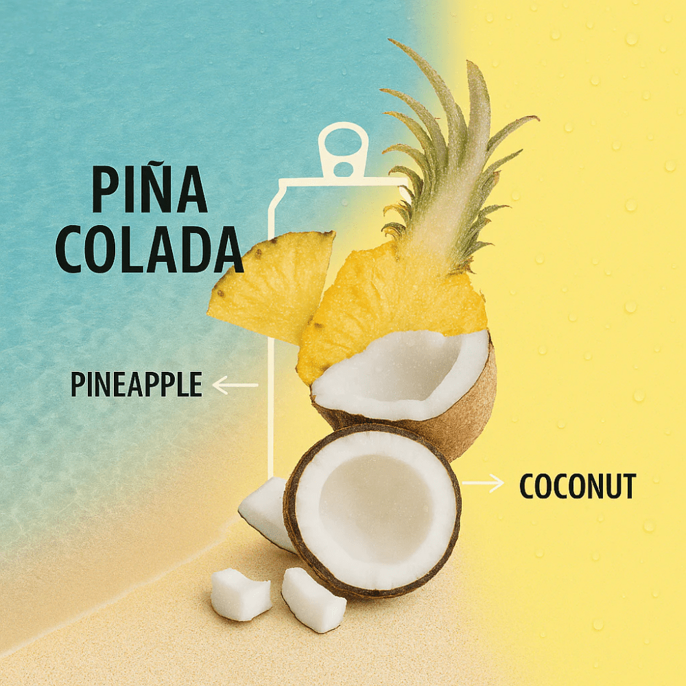 Clever Mocktails Non Alcoholic Pina Colada Zero Sugar 355ml - Clever Mocktails - Craftzero