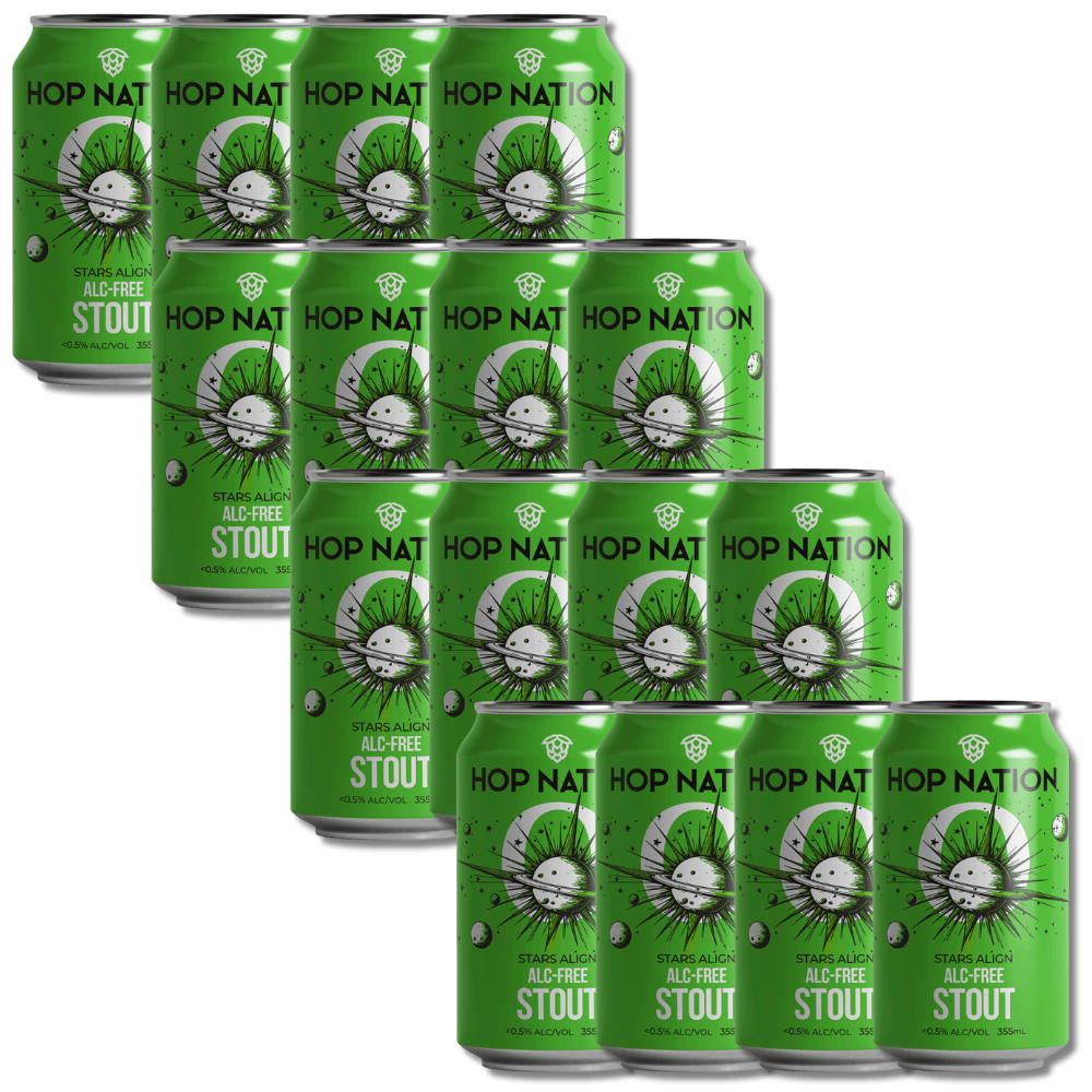 Hop Nation Stars Align Non - Alc Stout 355mL | Hop Nation Brewing Co. | Craftzero