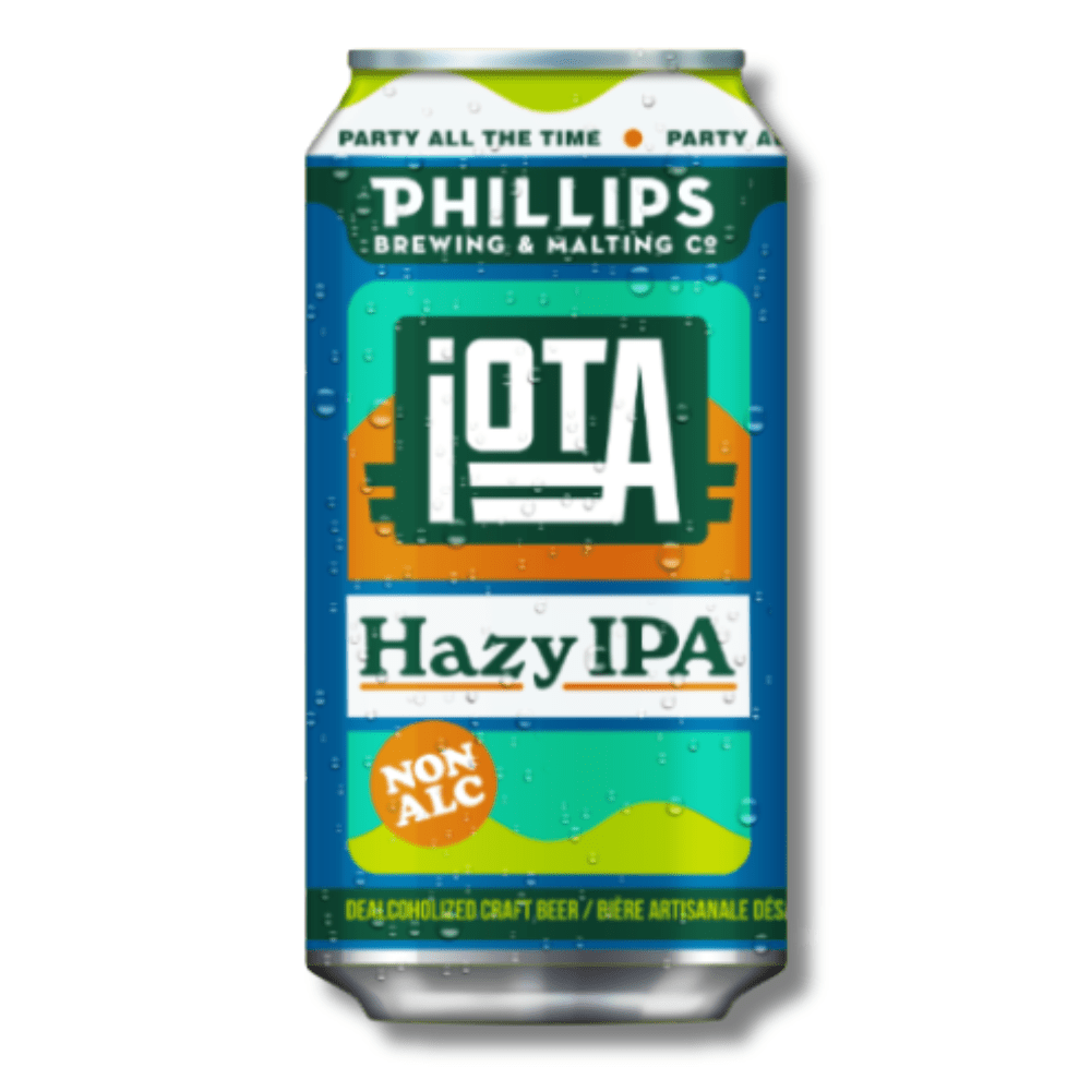 iOTA Non - Alcoholic Hazy IPA Craft Beer 355ml | Phillips Brewing & Malting Co | Craftzero