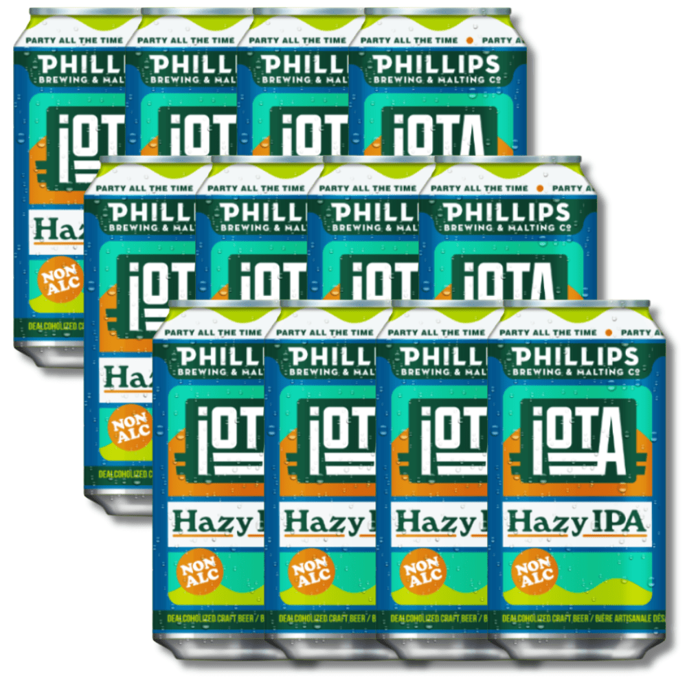 iOTA Non - Alcoholic Hazy IPA Craft Beer 355ml | Phillips Brewing & Malting Co | Craftzero