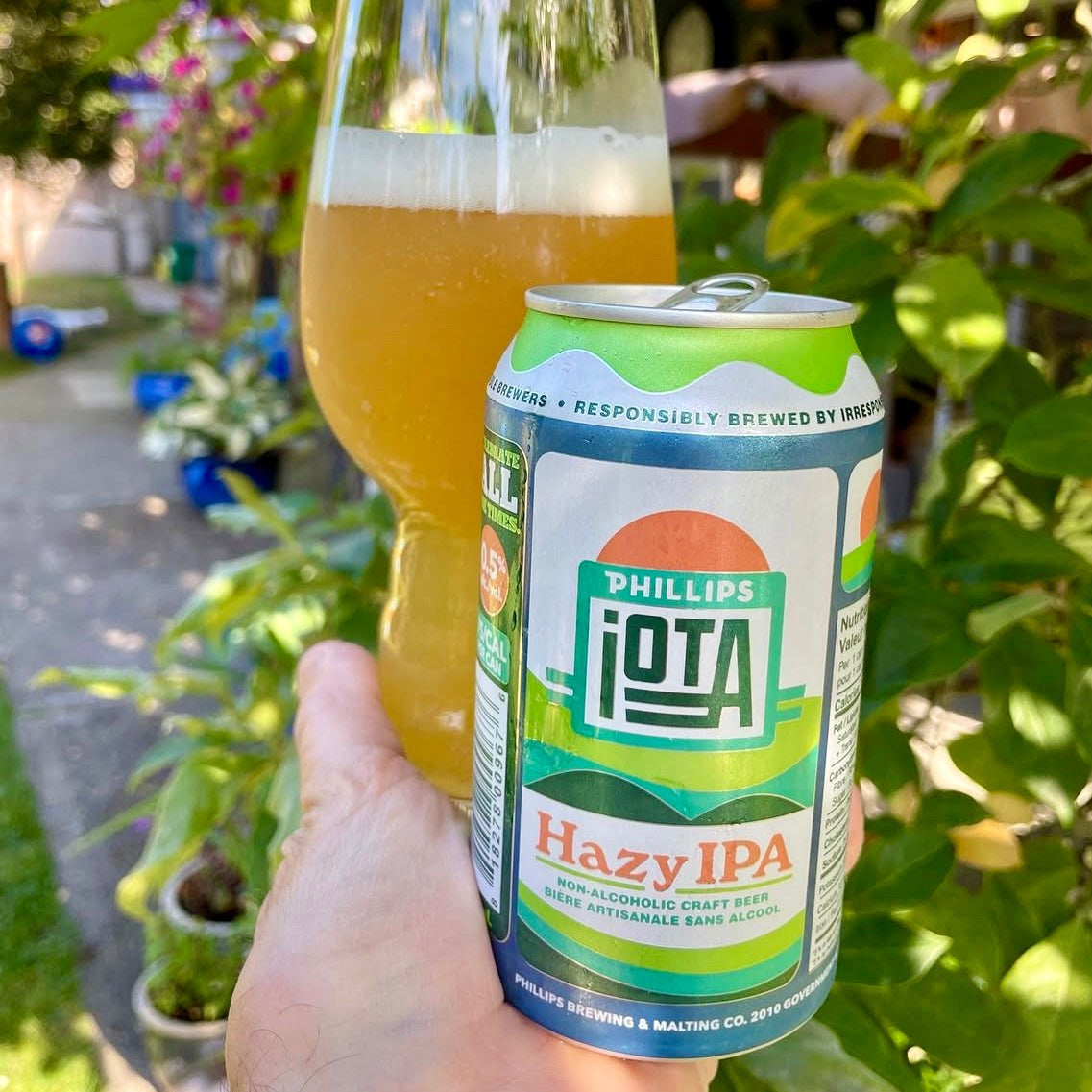 iOTA Non - Alcoholic Hazy IPA Craft Beer 355ml | Phillips Brewing & Malting Co | Craftzero