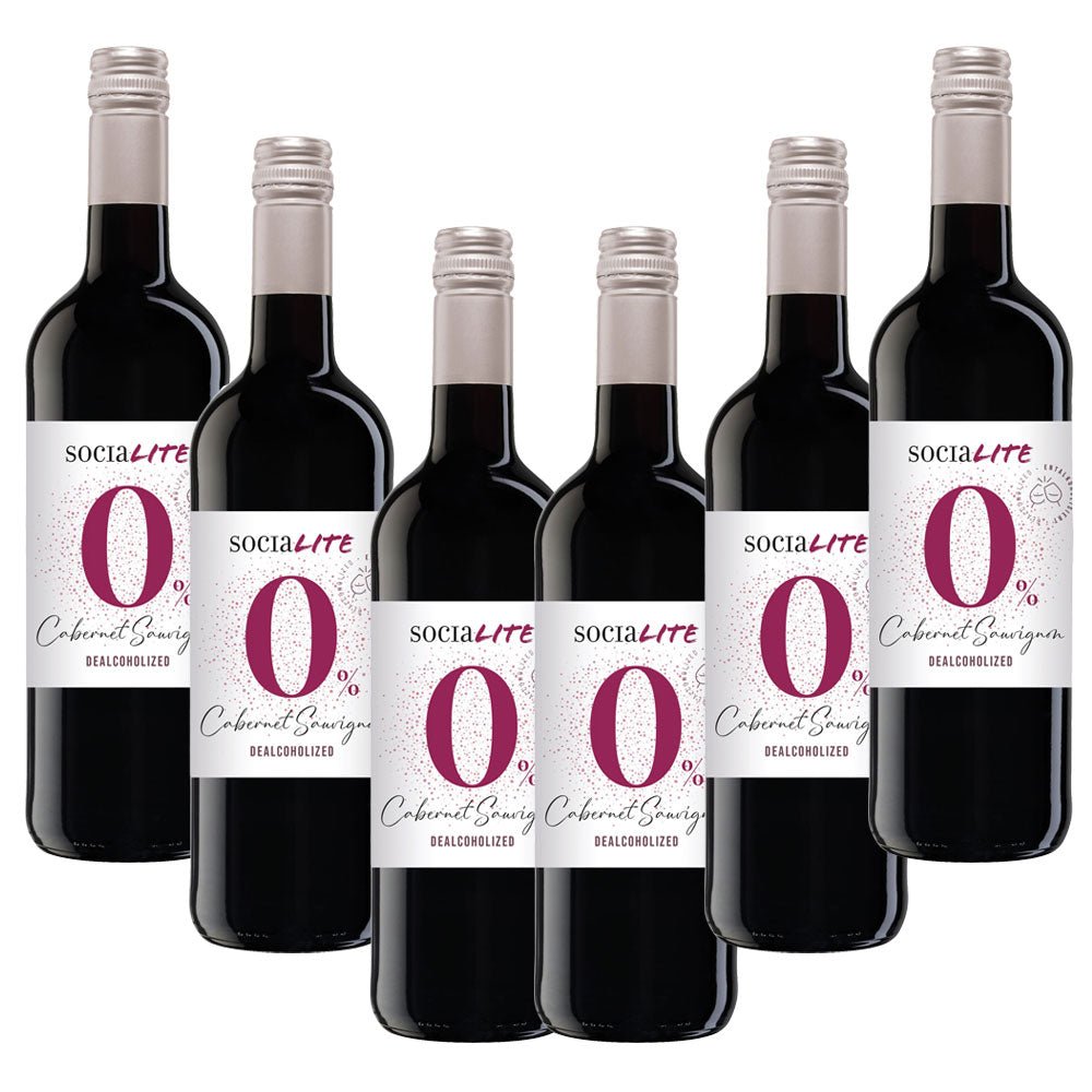 SociaLITE 12 Bottle Bundle - Pinot Grigio & Cabernet Sauvignon 750ml Alcohol Removed - SociaLite - Craftzero