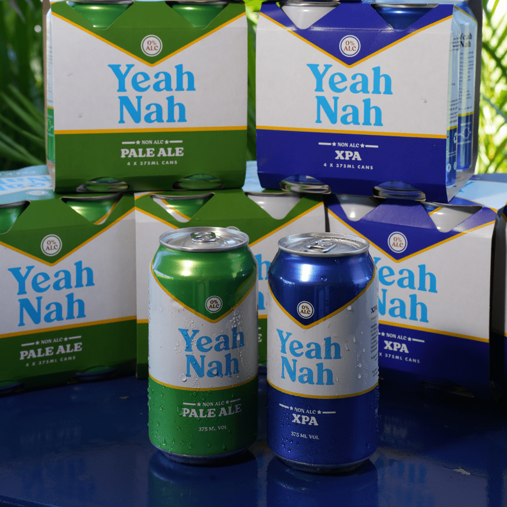 Yeah Nah Non-Alcoholic Mixed Case – Pale Ale & XPA (24 Pack) + FREE TRUCKERS HAT - Yeah Nah Beer - Craftzero