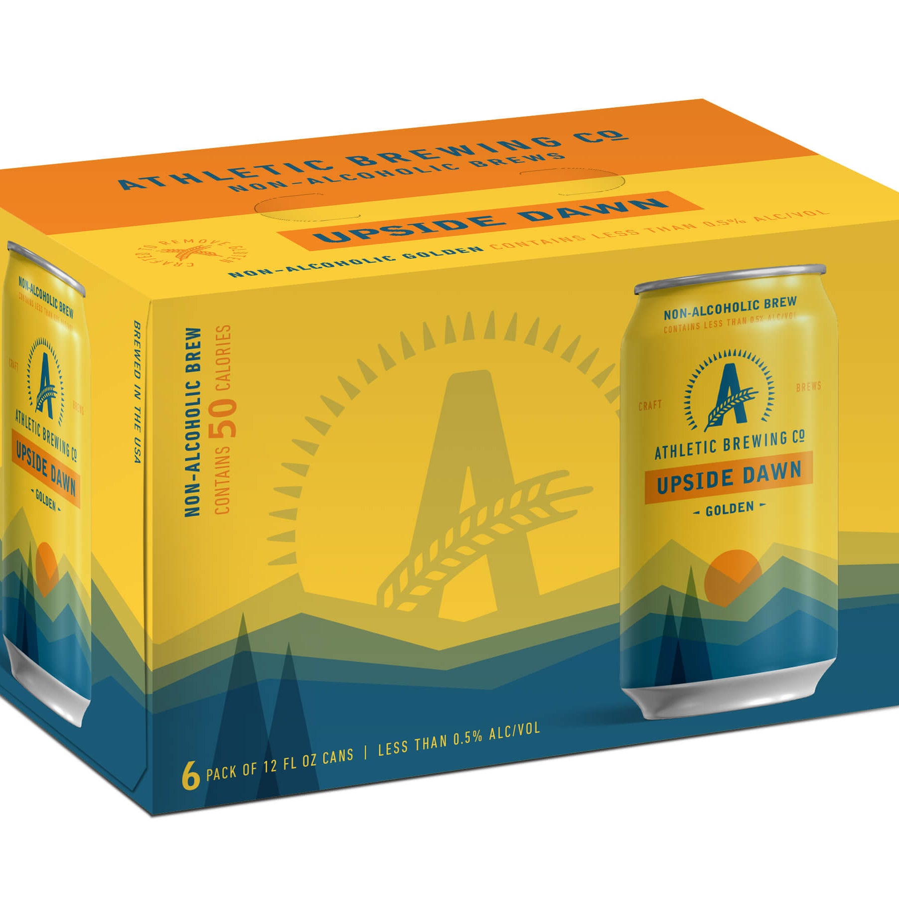 Athletic Brew Co. Upside Dawn Golden Ale 355mL - Athletic Brewing Co. - Craftzero