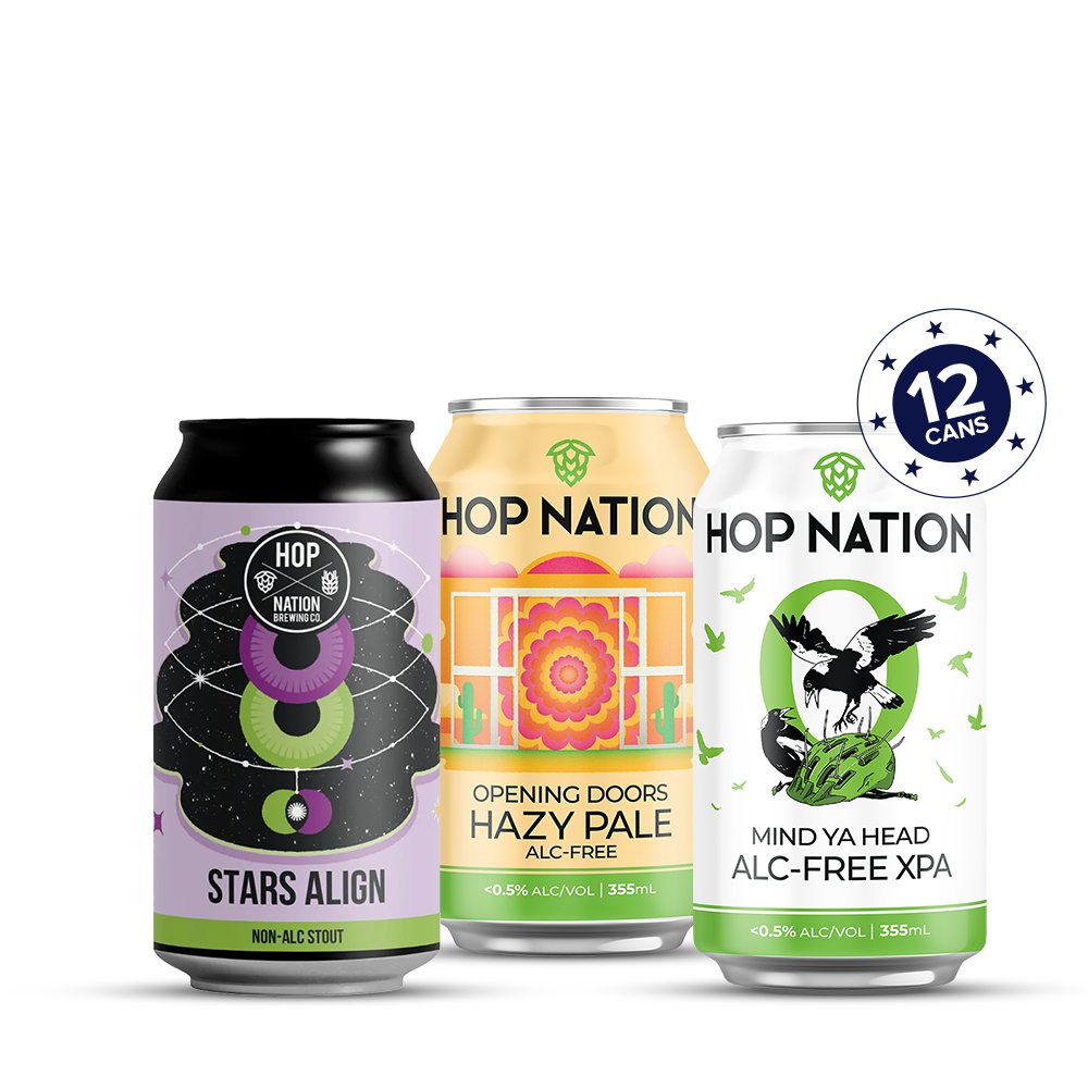 Hop Nation Craft Selection: Stars Align, Opening Doors, Mind Ya Head - Hop Nation Brewing Co. - Craftzero
