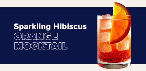 Sparkling Hibiscus Orange Mocktail - Craftzero