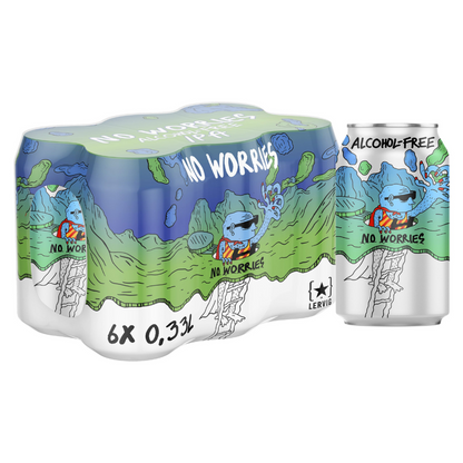 Lervig No Worries Alcohol-Free Beer Original 330ml - Lervig - Craftzero
