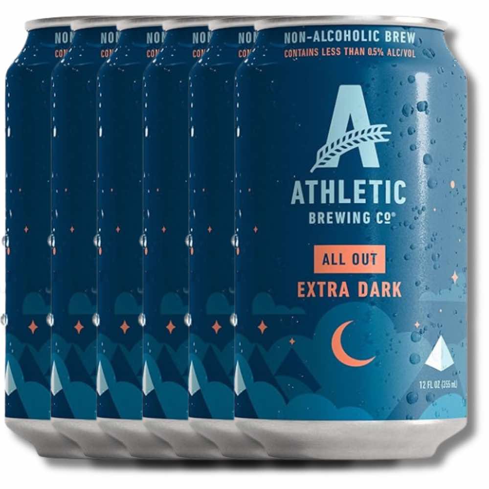 Athletic Brewing Co. All Out Extra Dark Stout 355ml - Athletic Brewing Co. - Craftzero