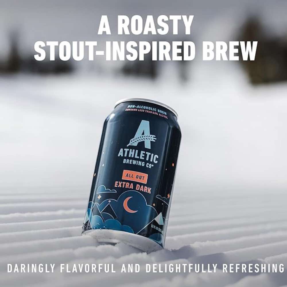 Athletic Brewing Co. All Out Extra Dark Stout 355ml - Athletic Brewing Co. - Craftzero