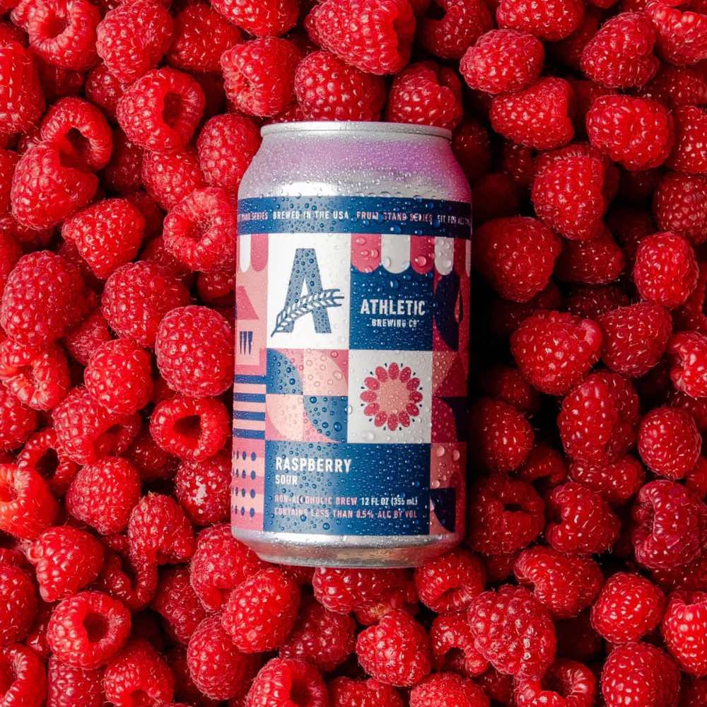 Athletic Brewing Co. Raspberry Sour 355ml - Athletic Brewing Co. - Craftzero