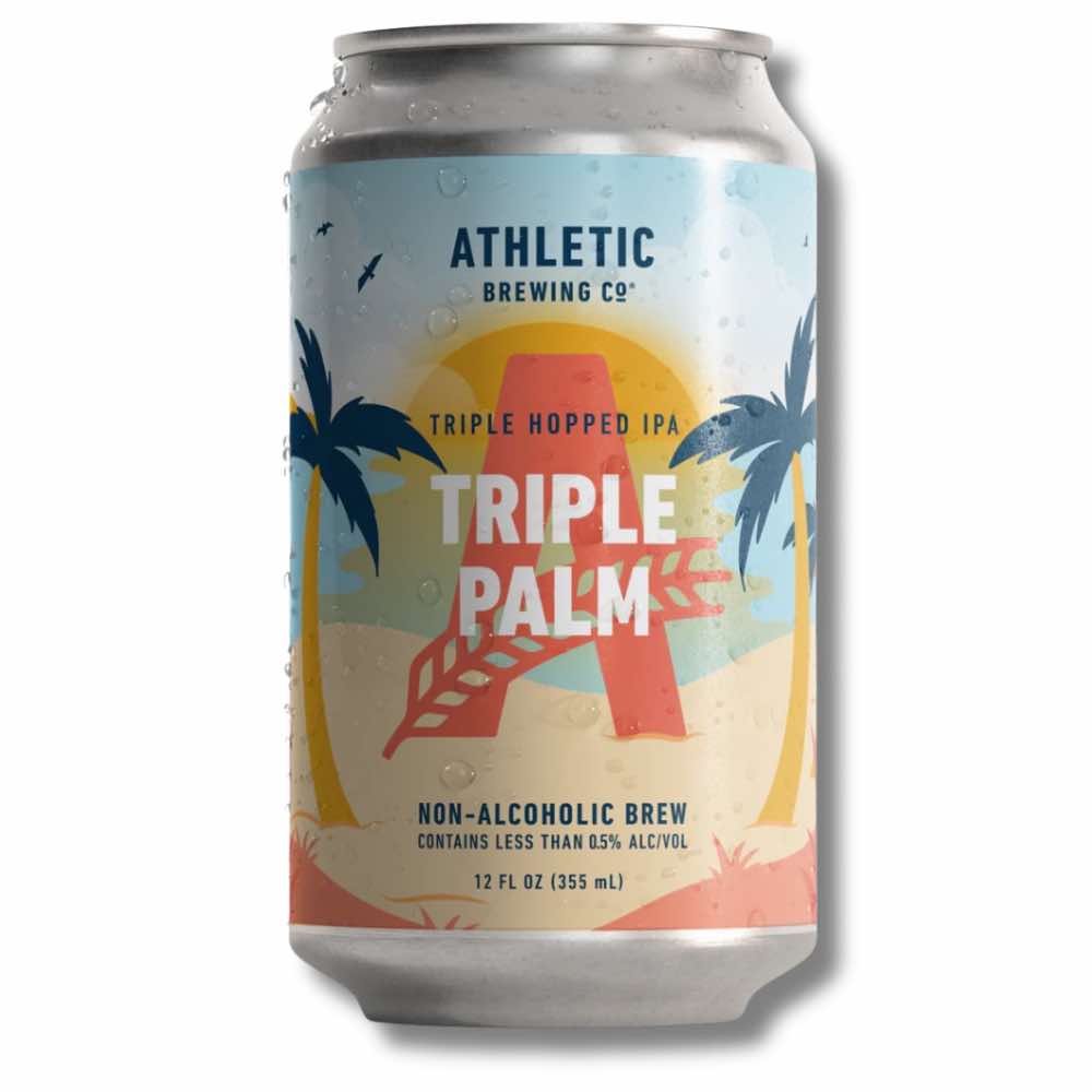 Athletic Brewing Co. Triple Palm Triple Hopped IPA 355ml - Athletic Brewing Co. - Craftzero