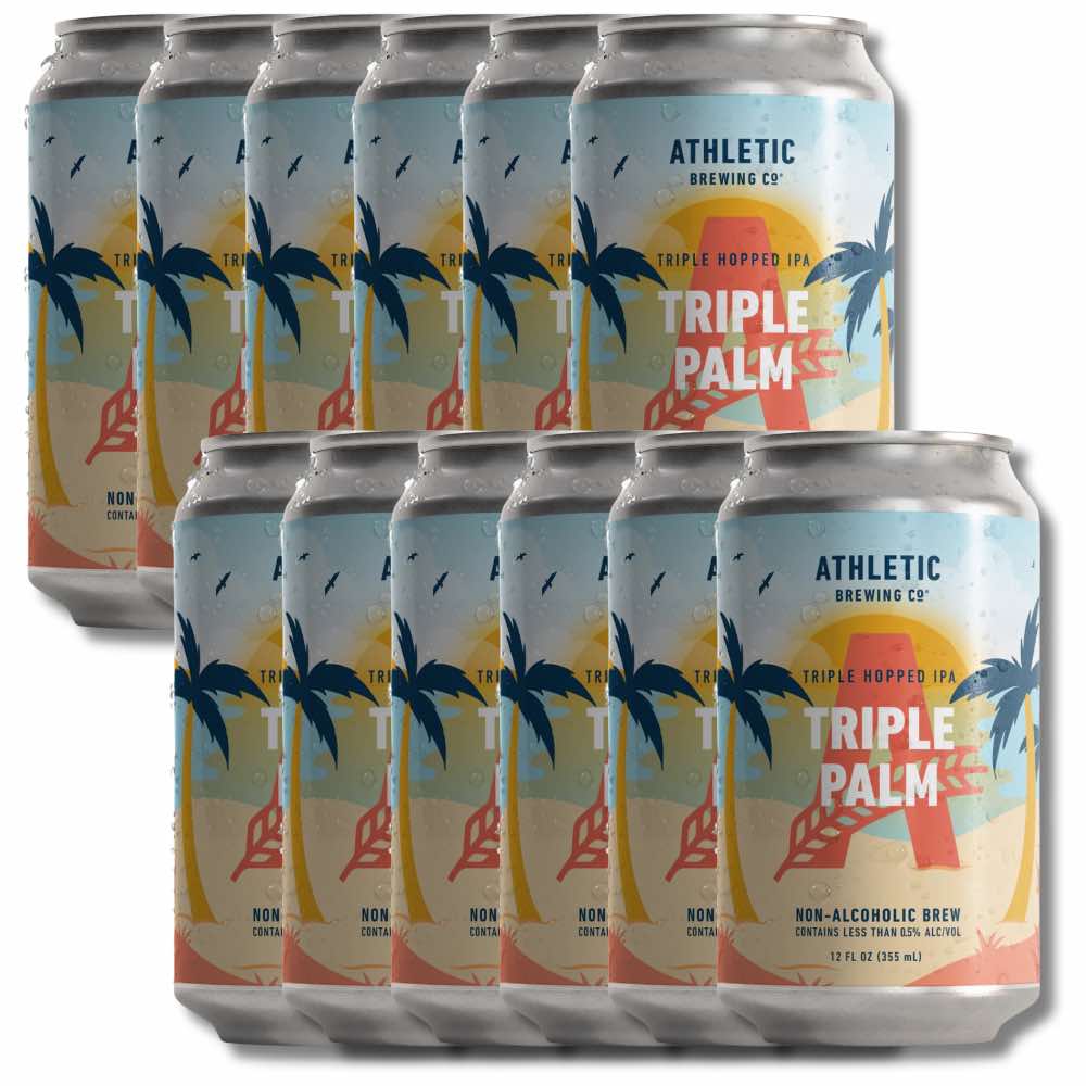 Athletic Brewing Co. Triple Palm Triple Hopped IPA 355ml - Athletic Brewing Co. - Craftzero