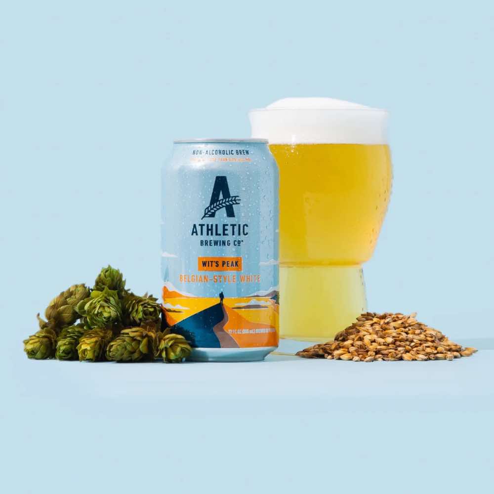 Athletic Brewing Co. Wit's Peak Belgian Style White 355ml - Athletic Brewing Co. - Craftzero