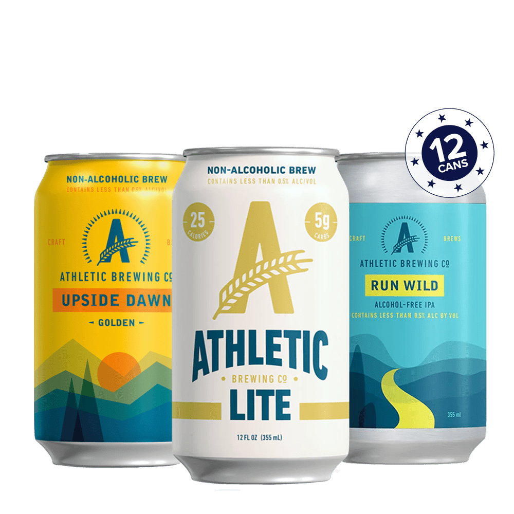 Athletic Brewing Non-Alcoholic Craft Beer Bundle (12 Pack) - Athletic Brewing Co. - Craftzero