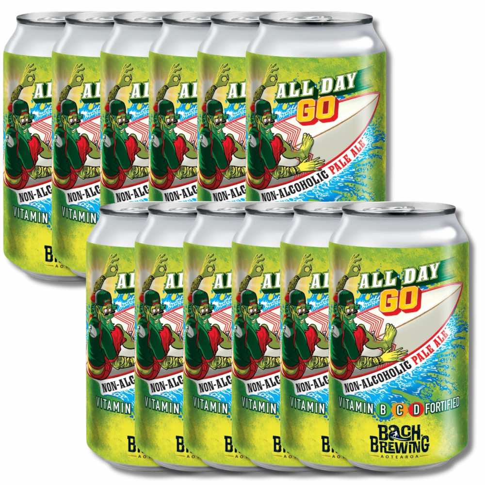 Bach Brewing All Day All Day GO Vitamin Fortified Non Alc Pale Ale 330ml - Bach Brewing - Craftzero