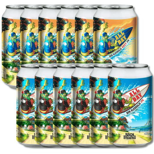Bach Brewing All Day Duo: Non-Alcoholic IPA & Hazy IPA Bundle (12 Pack) - Bach Brewing - Craftzero