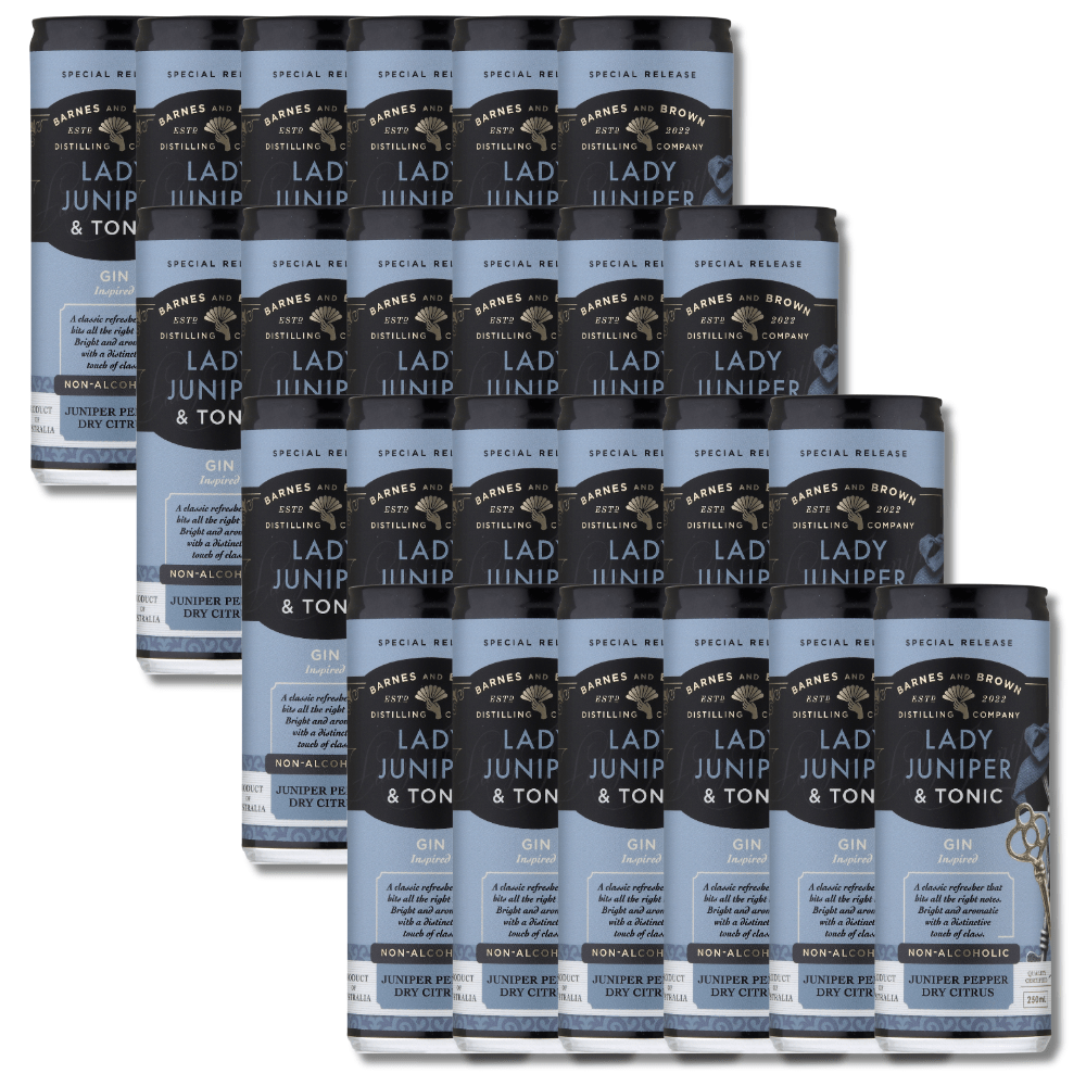Barnes and Brown Non Alcoholic Lady Juniper & Tonic (Gin Inspired) RTD 250ml - Barnes & Brown - Craftzero