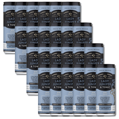 Barnes and Brown Non Alcoholic Lady Juniper & Tonic (Gin Inspired) RTD 250ml - Barnes & Brown - Craftzero