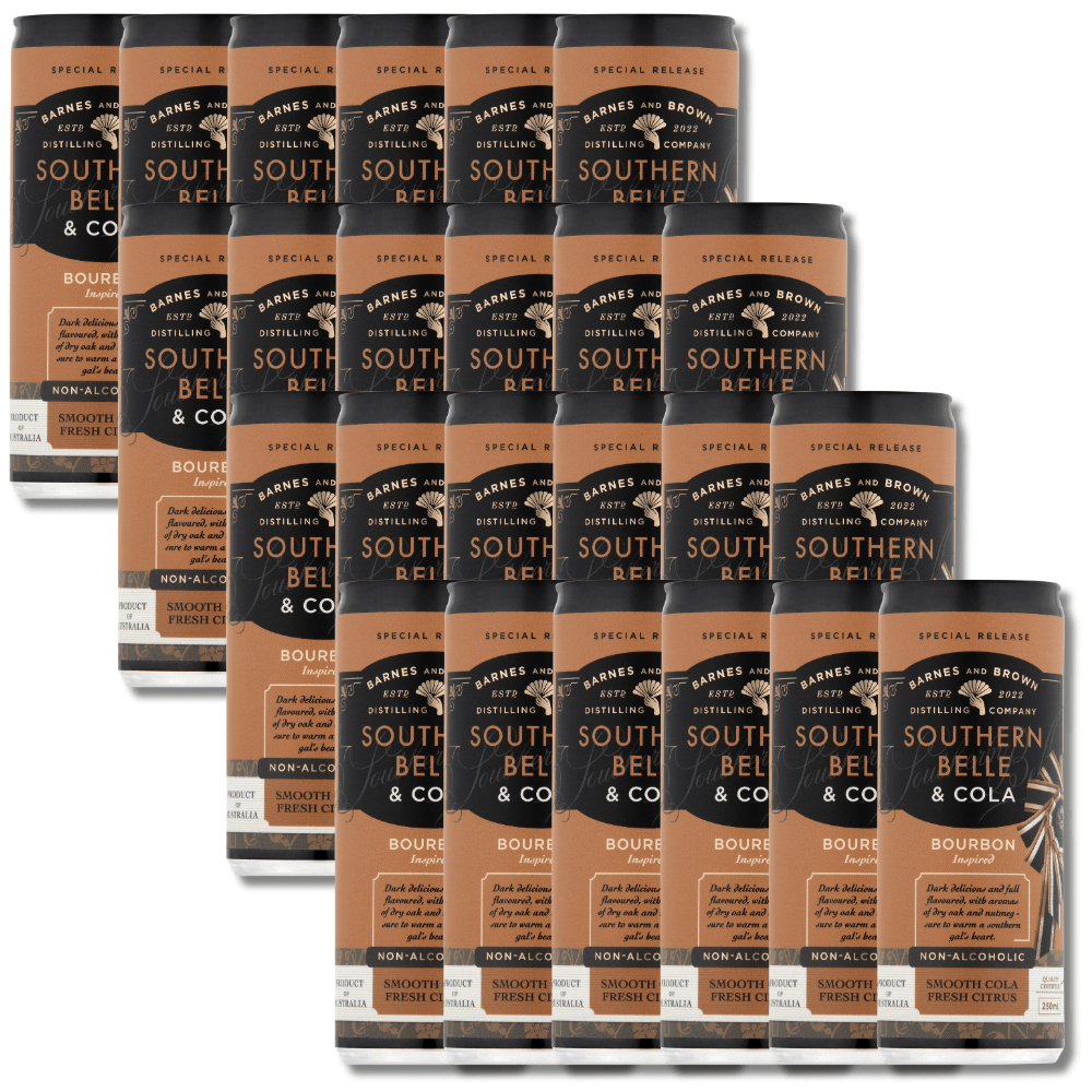 Barnes and Brown Non Alcoholic Southern Belle & Cola (Bourbon Inspired) RTD 250ml - Barnes & Brown - Craftzero