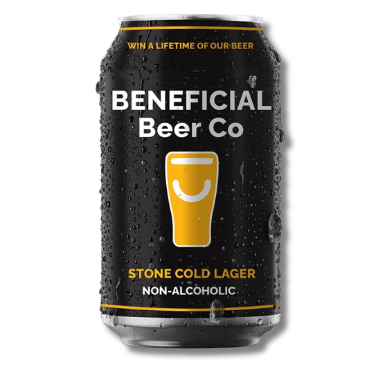 Beneficial Beer Stone Cold Lager Alc-Free 375ml ***BBD 07/26*** - Beneficial Beer Co - Craftzero