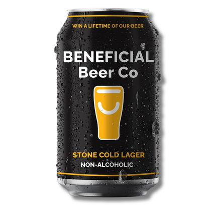 Beneficial Beer Stone Cold Lager Alc-Free 375ml