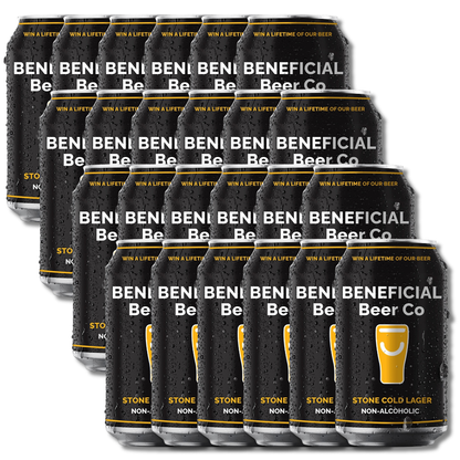 Beneficial Beer Stone Cold Lager Alc-Free 375ml