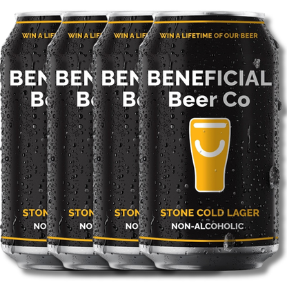 Beneficial Beer Stone Cold Lager Alc-Free 375ml