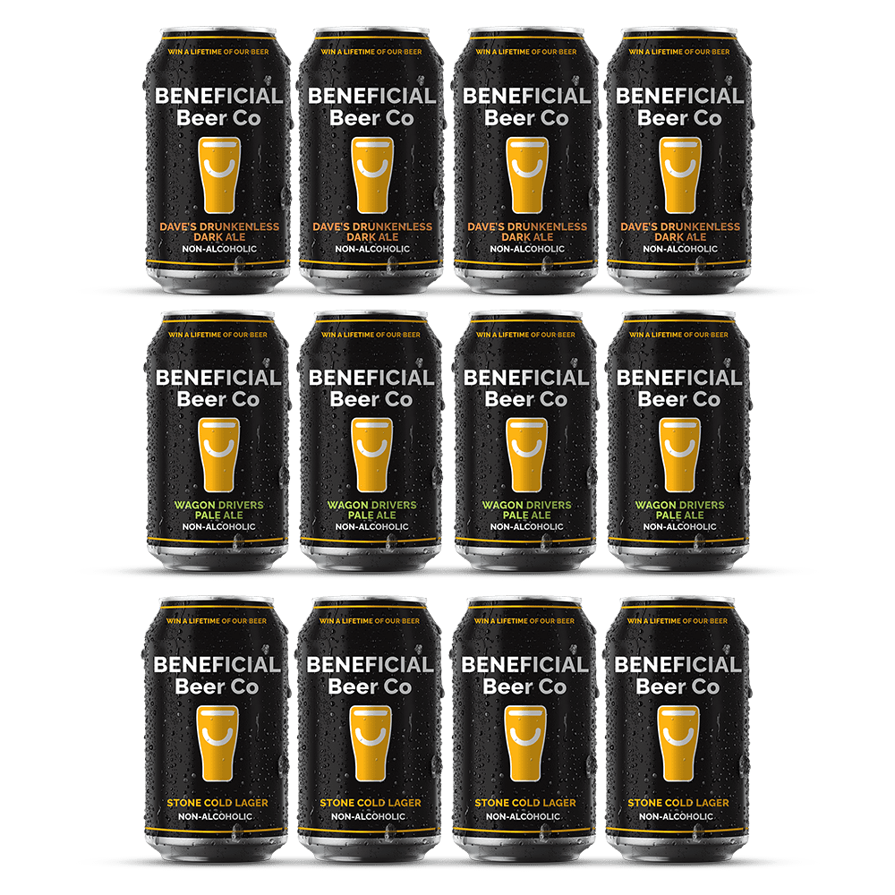 Beneficial Brews Trio: Crafted Lager, Ale & Drunkenless Bundle | 12x375mL - Beneficial Beer Co - Craftzero