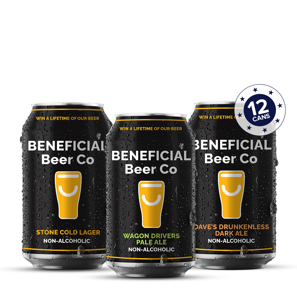 Beneficial Brews Trio: Crafted Lager, Ale & Drunkenless Bundle - Beneficial Beer Co - Craftzero